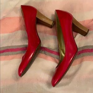 J. Crew patent heels! 👠